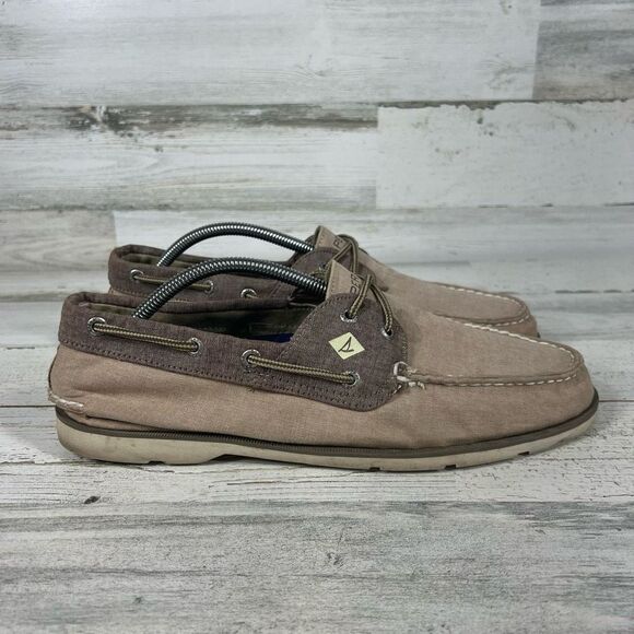 Sperry Top-Sider Mens 2 Eye Boat Leather Flat Shoe Brown Size 11 - Picture 1 of 8